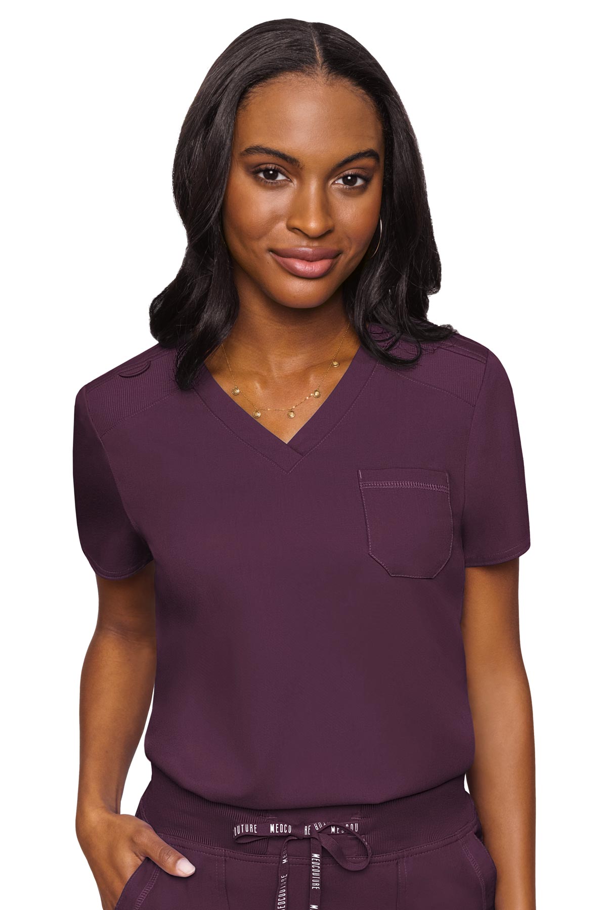 Med Couture 7448 V-Neck Tuck In