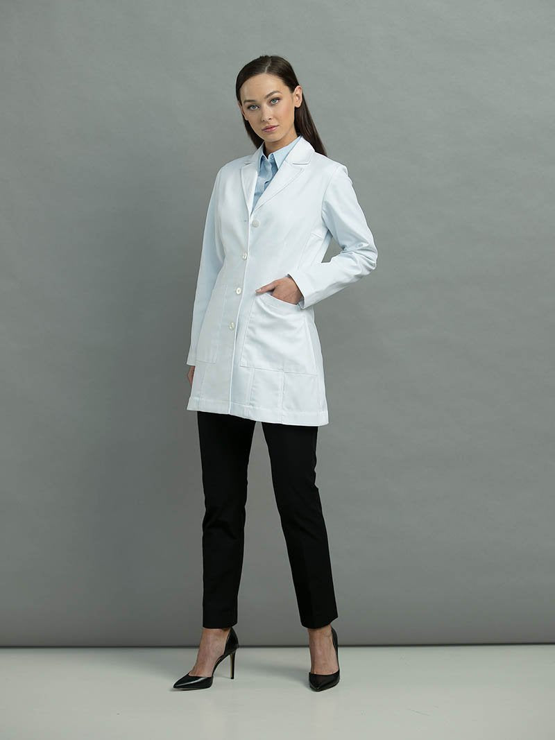 Med Couture 9644 TAILORED MID LENGTH LAB COAT